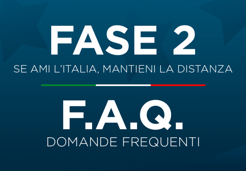 DPCM 26 aprile 2020 - misure restrittive dal 4 maggio 2020